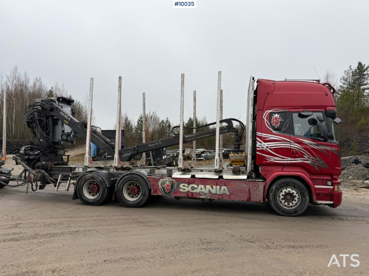 Scania R730 timber truck with crane and trailer (VIDEO) - 목재 트럭, 크레인 트럭 : 사진 3 Scania R730 timber truck with crane and trailer (VIDEO) - 목재 트럭, 크레인 트럭 : 사진 3
