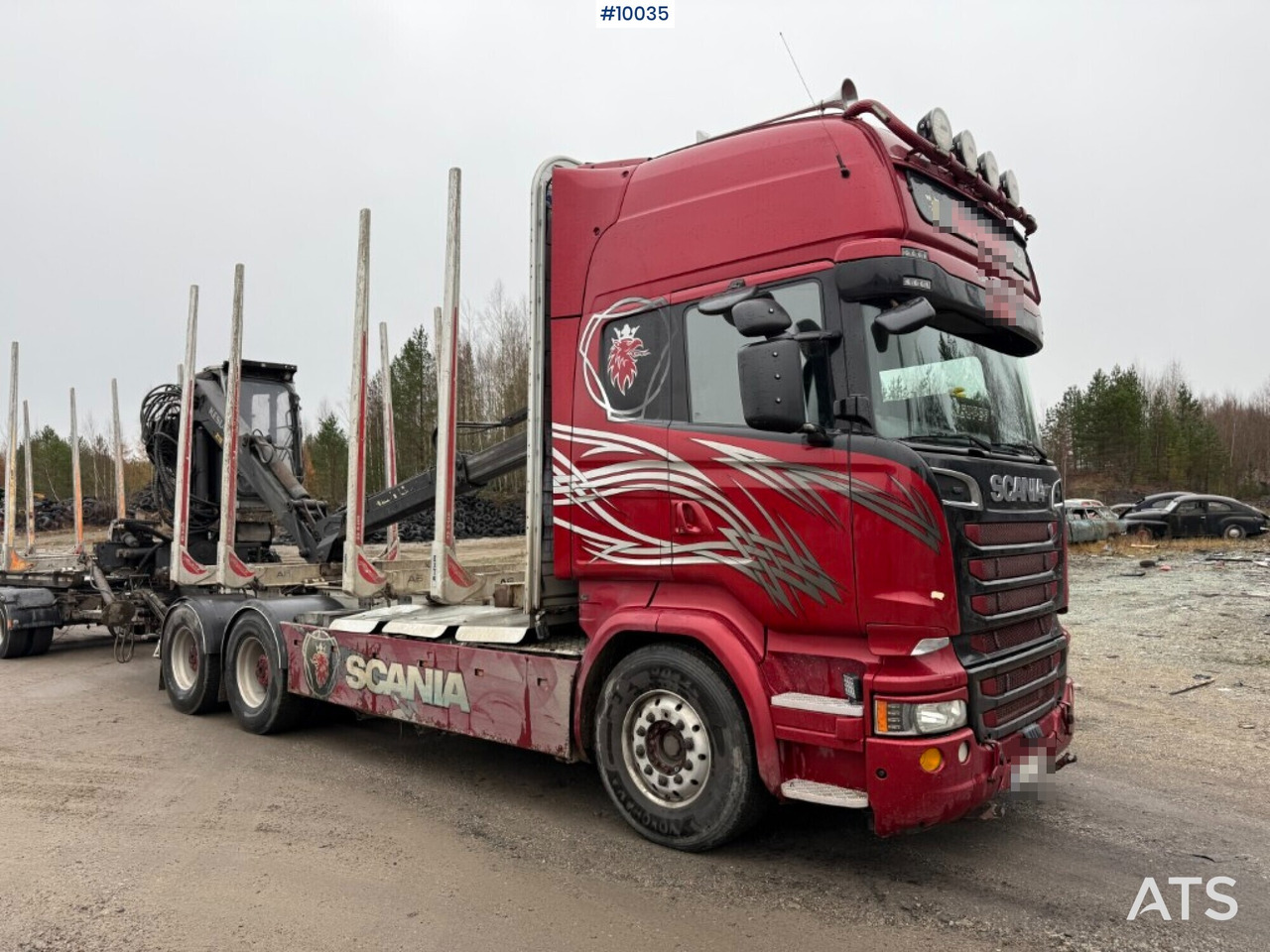 Scania R730 timber truck with crane and trailer (VIDEO) - 목재 트럭, 크레인 트럭 : 사진 1 Scania R730 timber truck with crane and trailer (VIDEO) - 목재 트럭, 크레인 트럭 : 사진 1