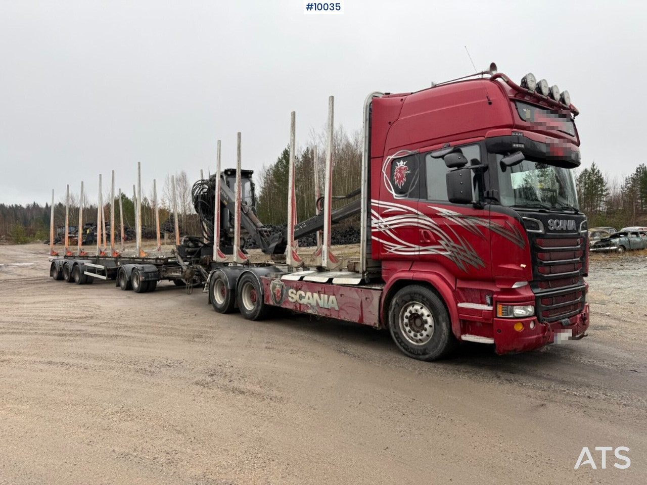 Scania R730 timber truck with crane and trailer (VIDEO) - 목재 트럭, 크레인 트럭 : 사진 2 Scania R730 timber truck with crane and trailer (VIDEO) - 목재 트럭, 크레인 트럭 : 사진 2