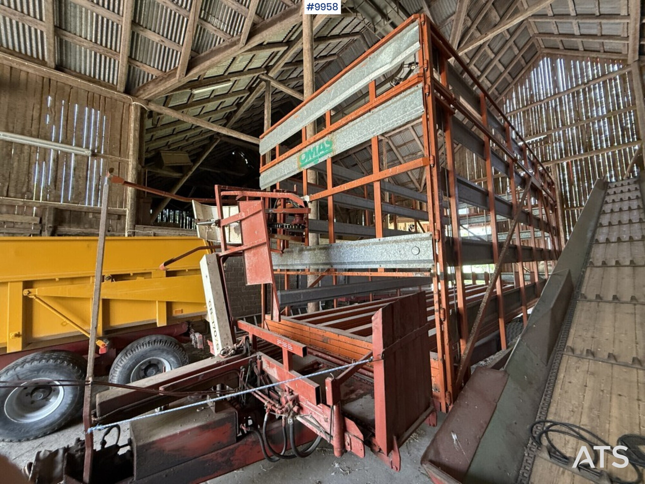 Self-loading trailer small bale Omas CB170 S - 사일리지 장비, 트레일러 : 사진 3 Self-loading trailer small bale Omas CB170 S - 사일리지 장비, 트레일러 : 사진 3