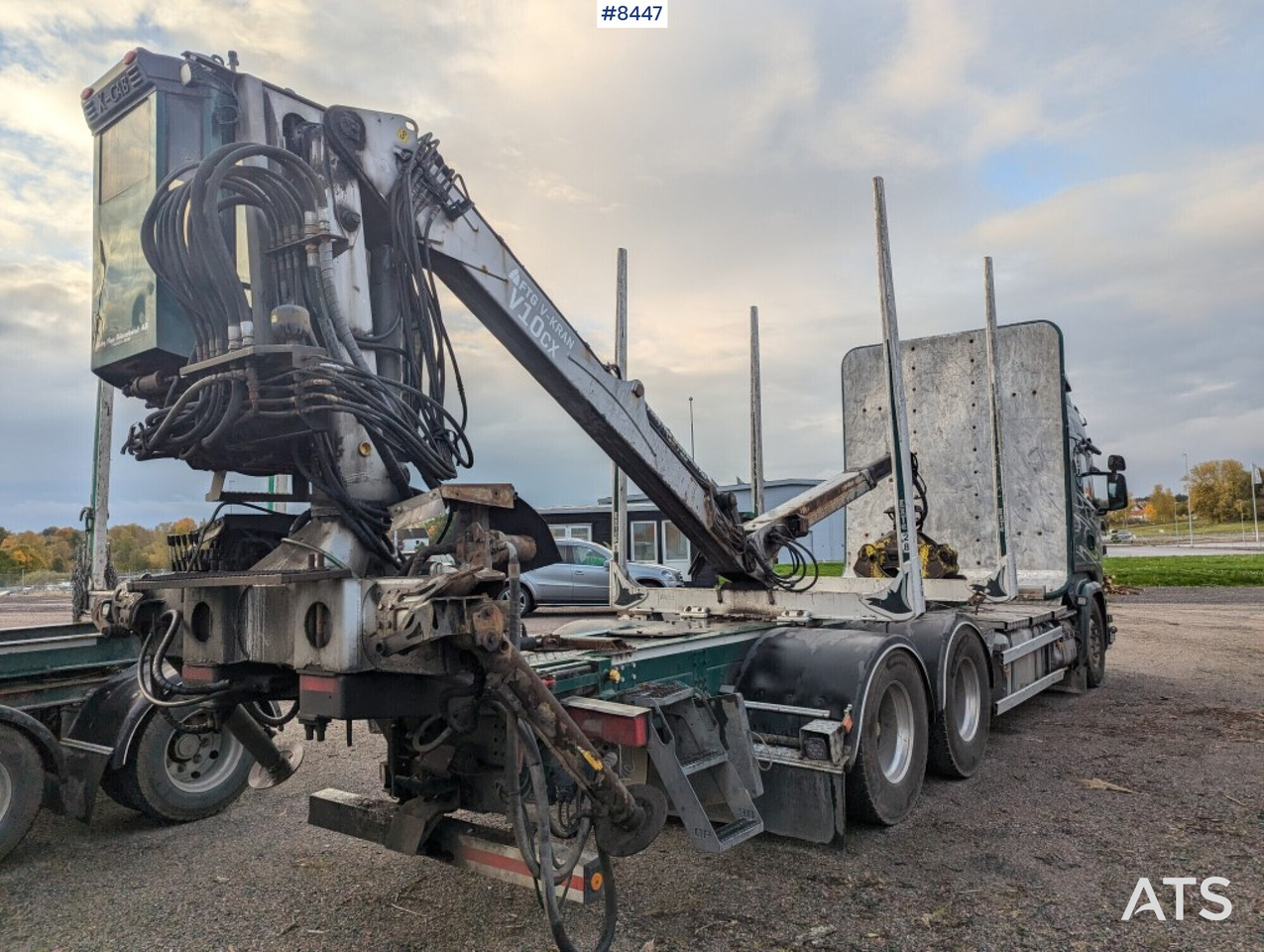 Timber Truck Scania R580 6X4 with crane and wagon - 목재 트럭 : 사진 3 Timber Truck Scania R580 6X4 with crane and wagon - 목재 트럭 : 사진 3
