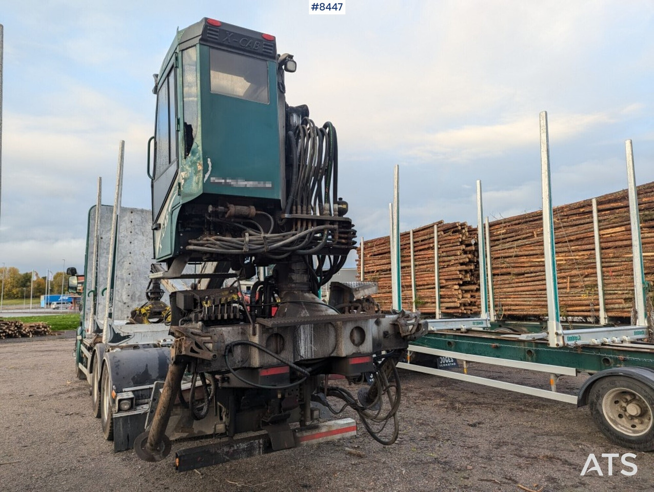Timber Truck Scania R580 6X4 with crane and wagon - 목재 트럭 : 사진 4 Timber Truck Scania R580 6X4 with crane and wagon - 목재 트럭 : 사진 4