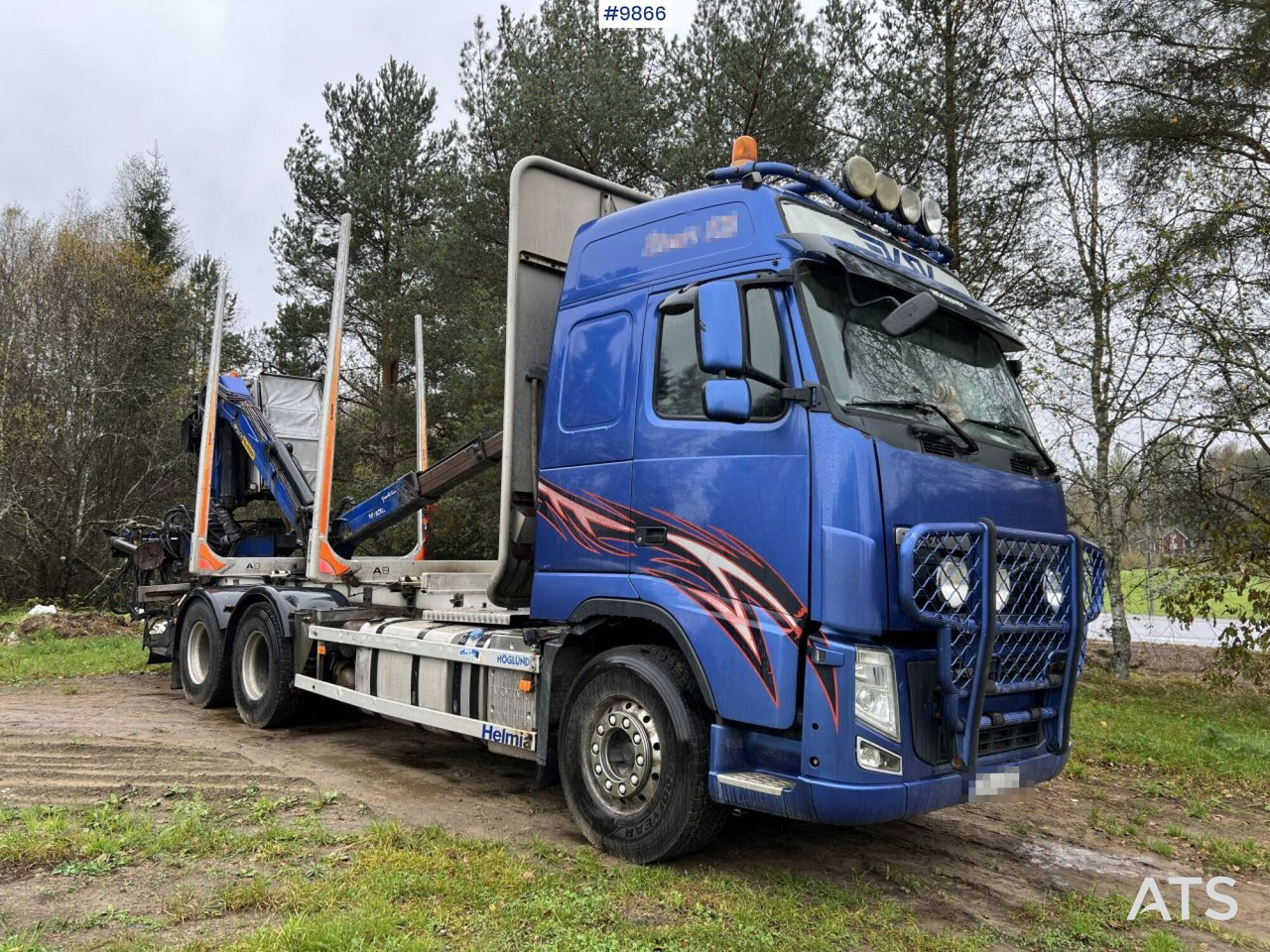Volvo FH D13 Timber truck with Palfinger M110 crane - 목재 트럭 : 사진 1 Volvo FH D13 Timber truck with Palfinger M110 crane - 목재 트럭 : 사진 1