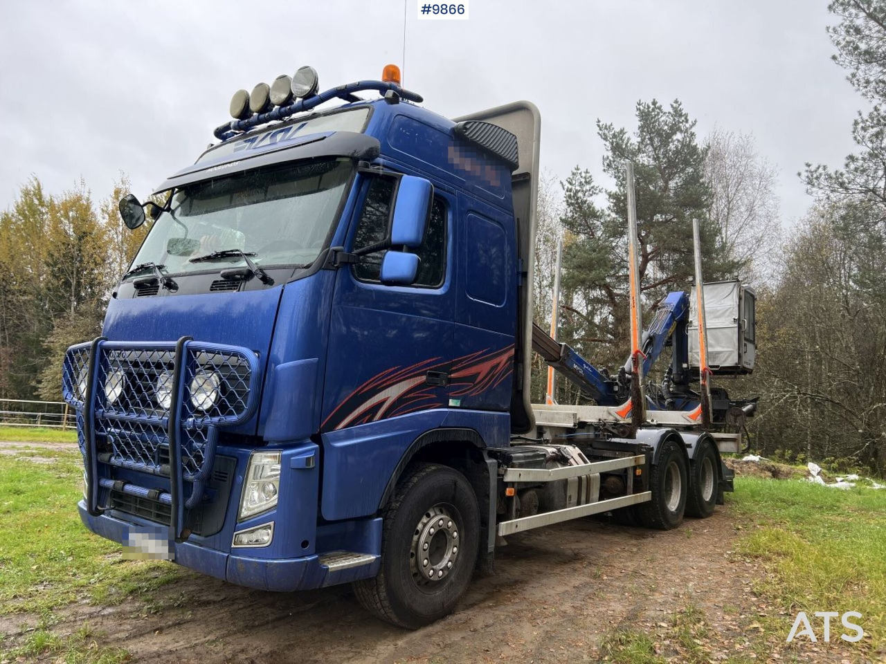 Volvo FH D13 Timber truck with Palfinger M110 crane - 목재 트럭 : 사진 2 Volvo FH D13 Timber truck with Palfinger M110 crane - 목재 트럭 : 사진 2
