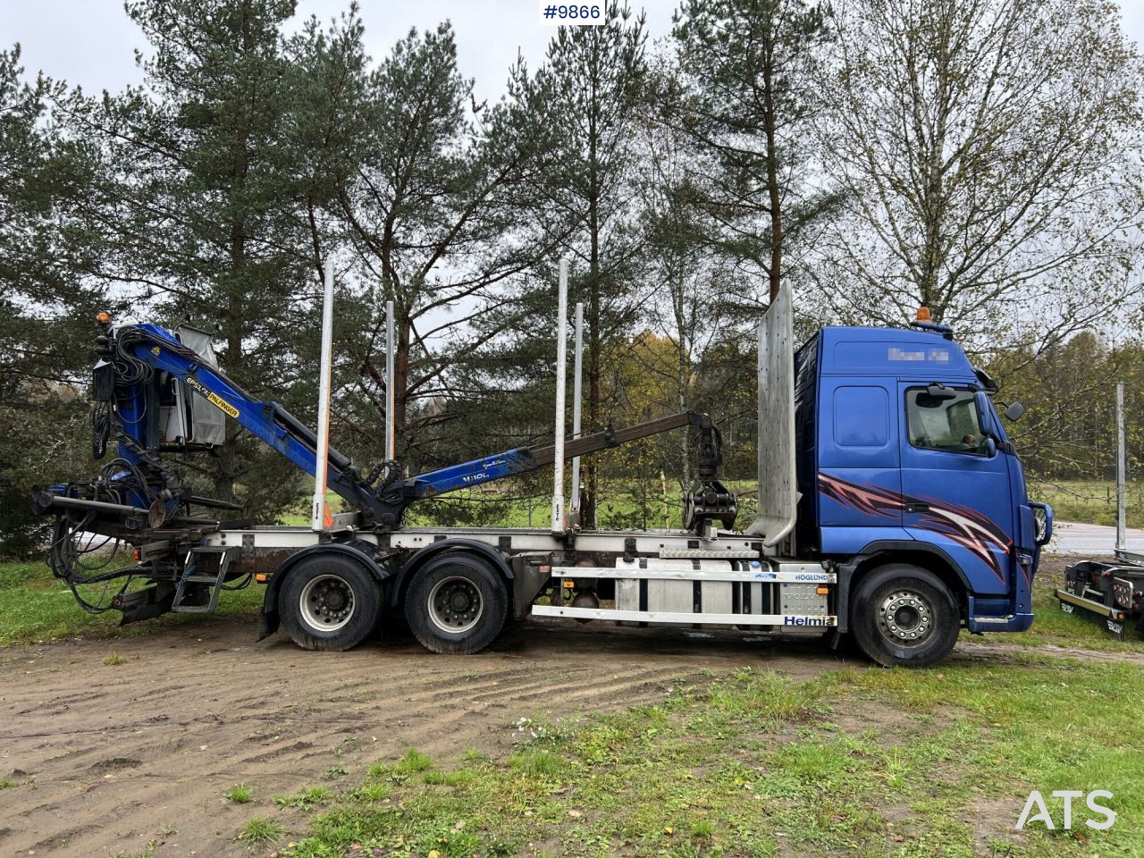 Volvo FH D13 Timber truck with Palfinger M110 crane - 목재 트럭 : 사진 3 Volvo FH D13 Timber truck with Palfinger M110 crane - 목재 트럭 : 사진 3