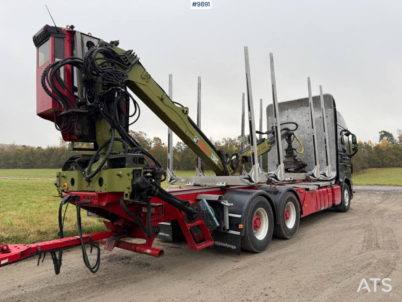Volvo FH64 R Timber truck, trailer and crane - 목재 트럭, 크레인 트럭 : 사진 2 Volvo FH64 R Timber truck, trailer and crane - 목재 트럭, 크레인 트럭 : 사진 2
