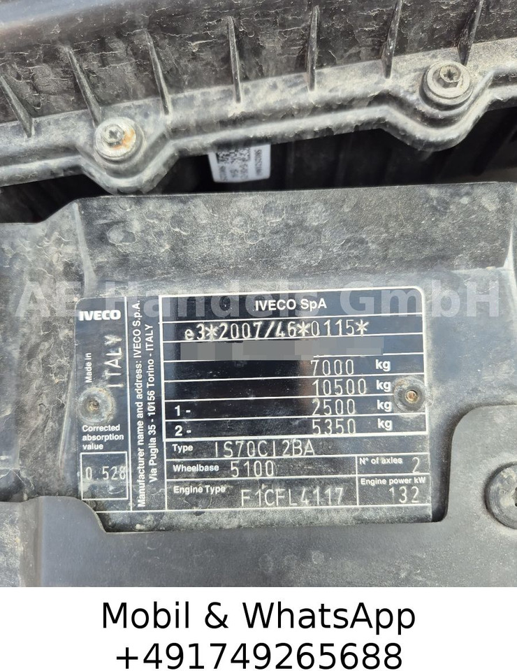 견인 트럭 Iveco Daily 70C18 Doka *Manual/Seilwinde-Ramsey+Funk : 사진 16