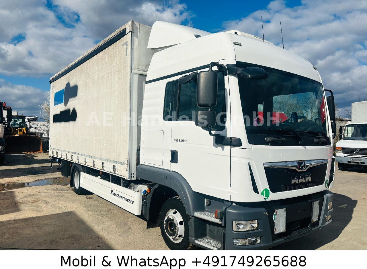 MAN TGL 8.220 LX BL *Edscha/LBW/Standklima/Alcoa/AHK - 커튼 사이드 밴 : 사진 1 MAN TGL 8.220 LX BL *Edscha/LBW/Standklima/Alcoa/AHK - 커튼 사이드 밴 : 사진 1