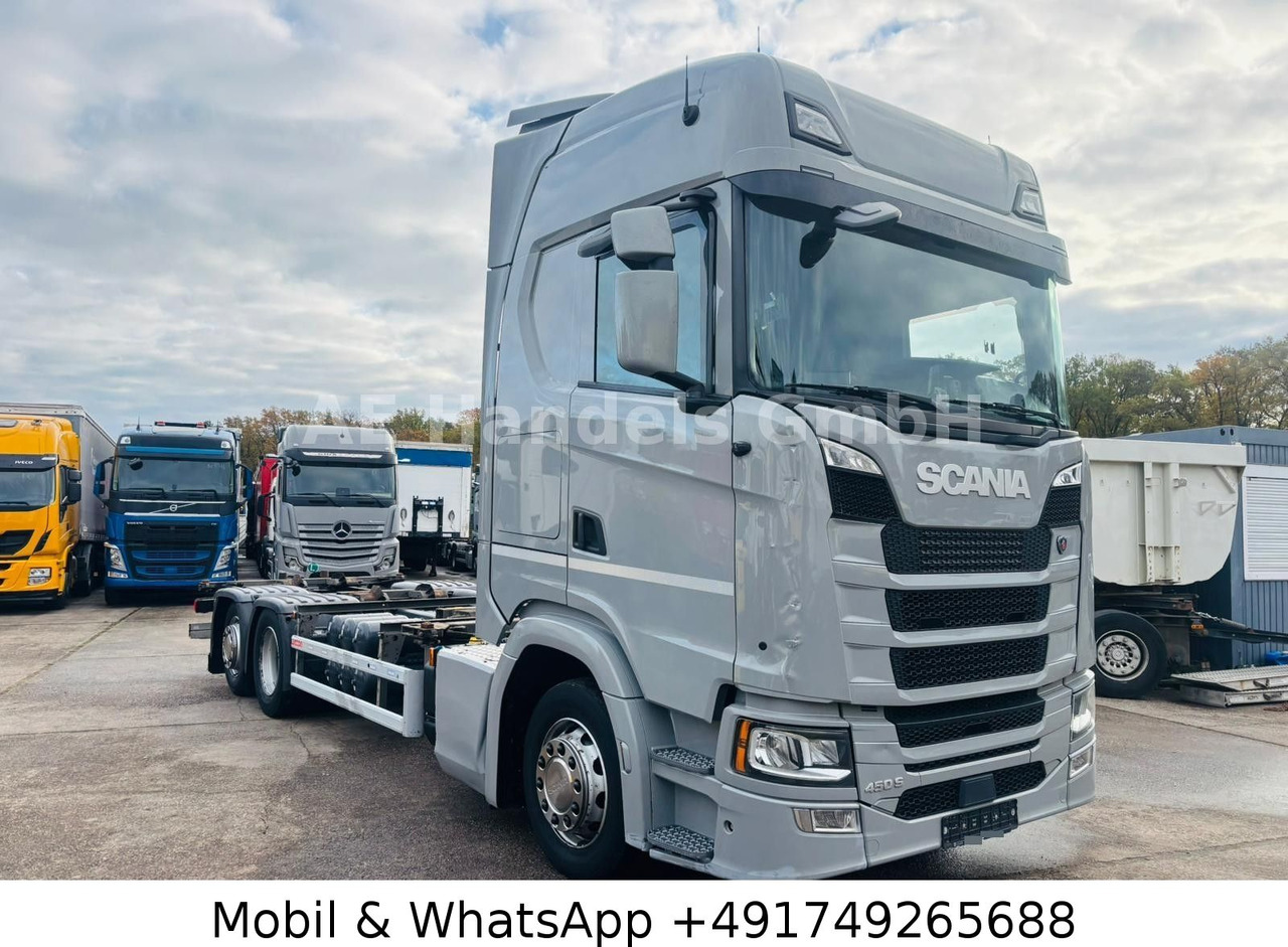 Scania S450 HighLine BDF *Retarder/Lenk+Lift/Multi/ACC - 컨테이너 운반 장치/ 스와프 보디 트럭 : 사진 1 Scania S450 HighLine BDF *Retarder/Lenk+Lift/Multi/ACC - 컨테이너 운반 장치/ 스와프 보디 트럭 : 사진 1
