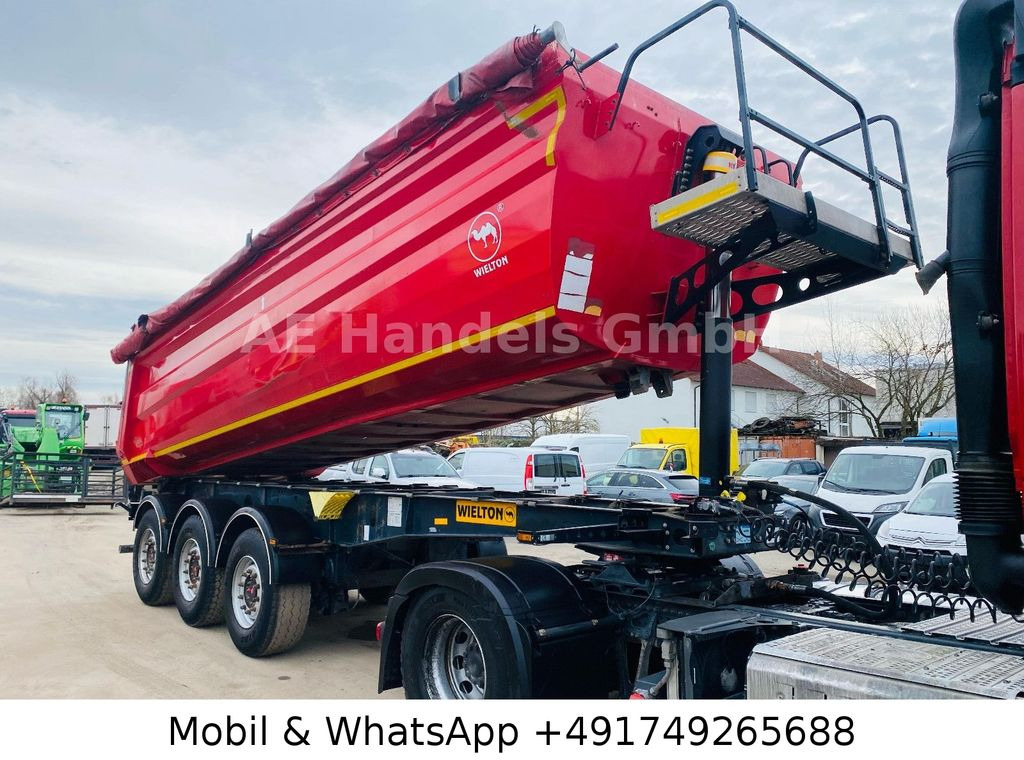 Wielton NW-3 Stahl *26m³/1.Liftachse/Rollplane/Podest - 덤프 세미 트레일러 : 사진 1 Wielton NW-3 Stahl *26m³/1.Liftachse/Rollplane/Podest - 덤프 세미 트레일러 : 사진 1