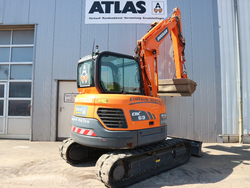 Doosan DX63-3 - 미니 굴삭기 : 사진 3 Doosan DX63-3 - 미니 굴삭기 : 사진 3