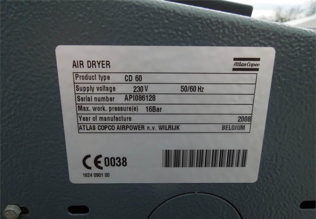 Atlas Copco OSUSZACZ ADSORPCYJNY CD 60 3,60M3/MIN 2008R - 공기 압축기 : 사진 3 Atlas Copco OSUSZACZ ADSORPCYJNY CD 60 3,60M3/MIN 2008R - 공기 압축기 : 사진 3