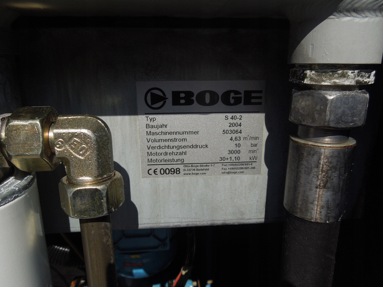 BOGE S40-2 - 공기 압축기 : 사진 4 BOGE S40-2 - 공기 압축기 : 사진 4
