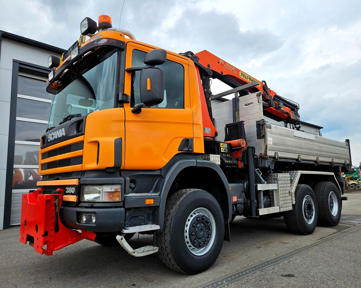 Scania P114 380 6x4-4 Palfinger PK12502 Kran Funk - 덤프트럭, 크레인 트럭 : 사진 2 Scania P114 380 6x4-4 Palfinger PK12502 Kran Funk - 덤프트럭, 크레인 트럭 : 사진 2