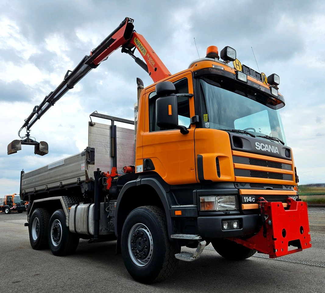 Scania P114 380 6x4-4 Palfinger PK12502 Kran Funk - 덤프트럭, 크레인 트럭 : 사진 1 Scania P114 380 6x4-4 Palfinger PK12502 Kran Funk - 덤프트럭, 크레인 트럭 : 사진 1