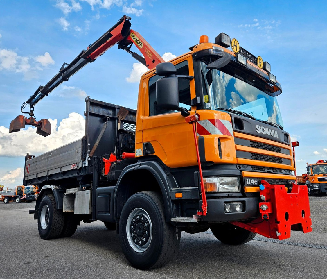 Scania P114 CB 380 4x4 Palfinger PK12502 Kran Funk - 덤프트럭, 크레인 트럭 : 사진 1 Scania P114 CB 380 4x4 Palfinger PK12502 Kran Funk - 덤프트럭, 크레인 트럭 : 사진 1