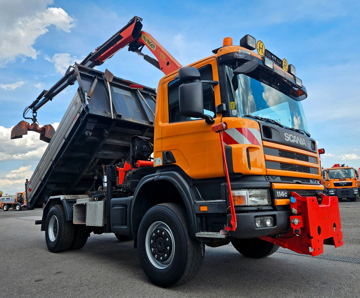 Scania P114 CB 380 4x4 Palfinger PK12502 Kran Funk - 덤프트럭, 크레인 트럭 : 사진 3 Scania P114 CB 380 4x4 Palfinger PK12502 Kran Funk - 덤프트럭, 크레인 트럭 : 사진 3