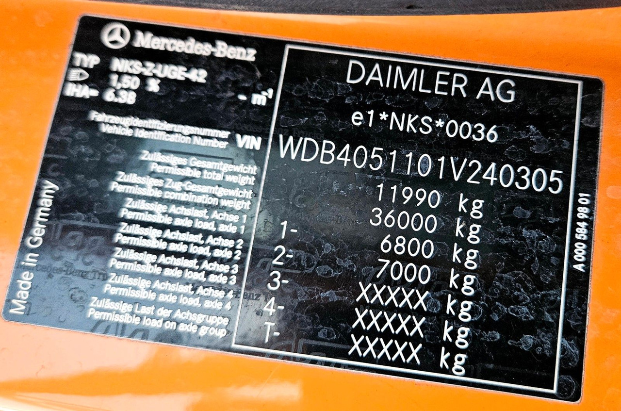 덤프트럭 Unimog U427 UGE Euro6 VarioPilot Hydrostat : 사진 16