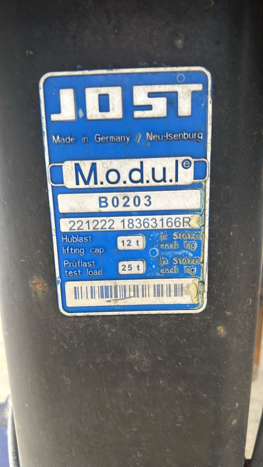 Jost B0203 12,5t - 로딩 램프 : 사진 3 Jost B0203 12,5t - 로딩 램프 : 사진 3