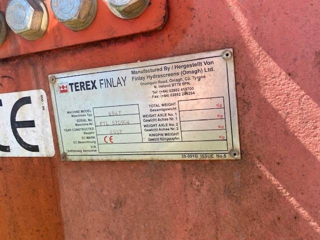 Terex Finlay 694T - 스크리너 : 사진 4 Terex Finlay 694T - 스크리너 : 사진 4