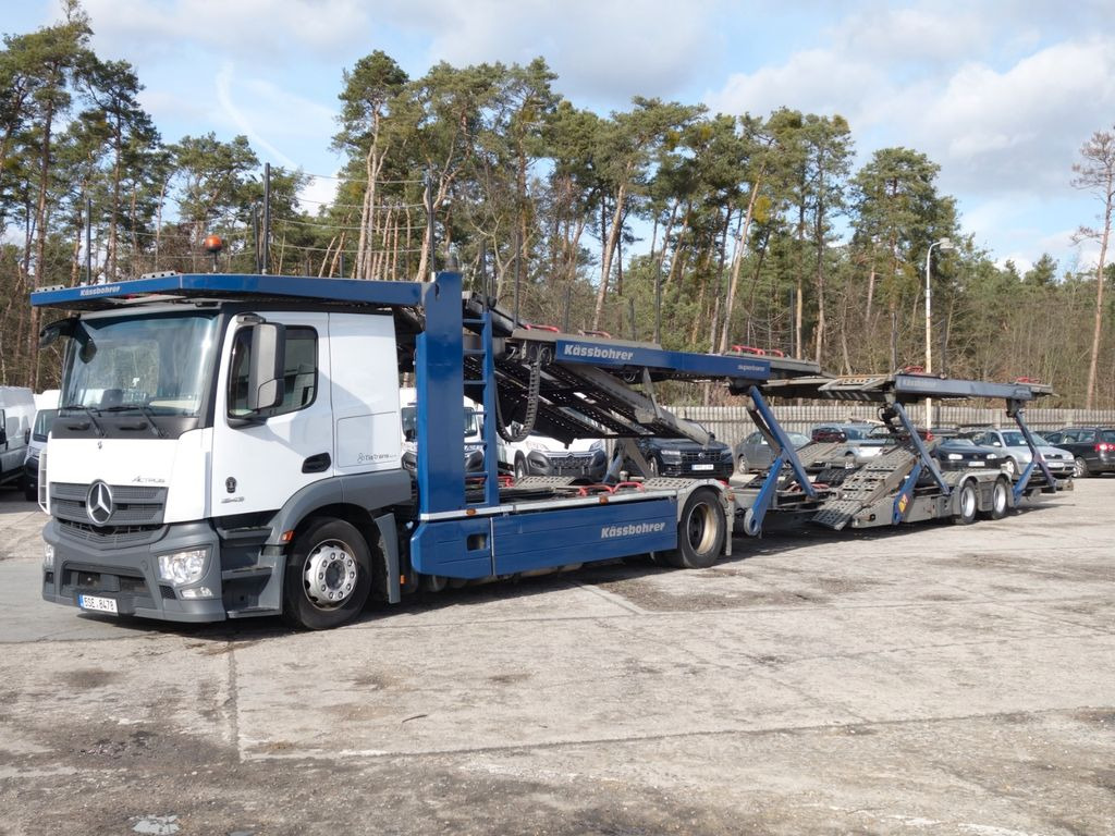 Mercedes-Benz Actros 1843 mit Kässbohrer Supertrans/Supertrans - 자동 운반 장치 트럭 : 사진 1 Mercedes-Benz Actros 1843 mit Kässbohrer Supertrans/Supertrans - 자동 운반 장치 트럭 : 사진 1