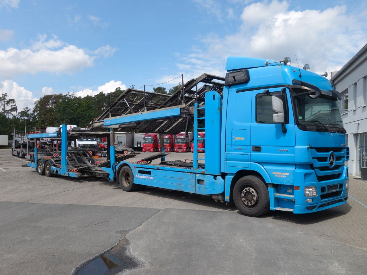 Mercedes-Benz Actros 1846 mit Kässbohrer Metago/Vario - 자동 운반 장치 트럭 : 사진 4 Mercedes-Benz Actros 1846 mit Kässbohrer Metago/Vario - 자동 운반 장치 트럭 : 사진 4