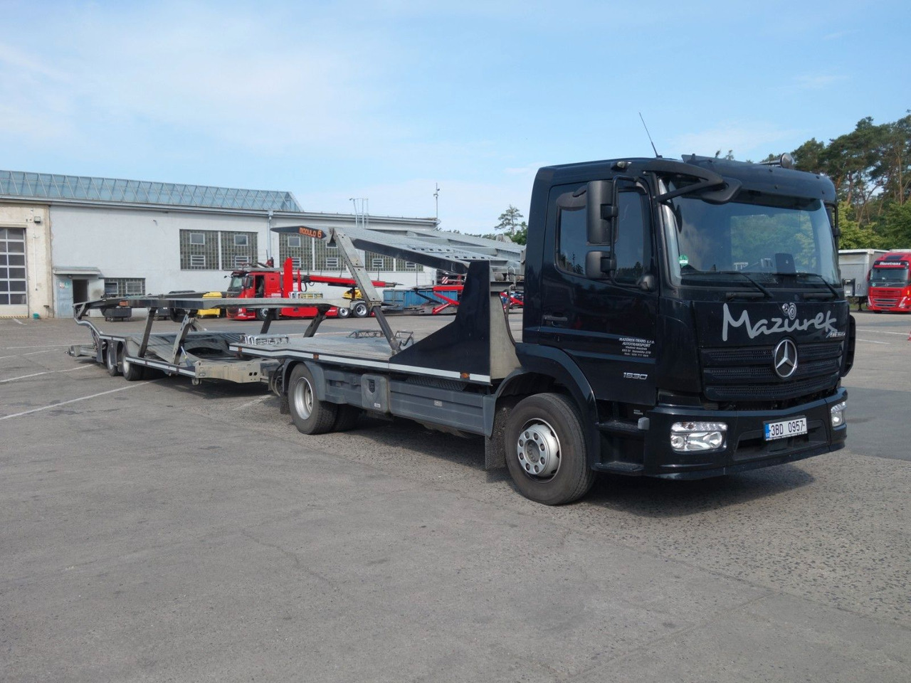 Mercedes-Benz Atego 1530 mit Anhänger für 7 PKW - 자동 운반 장치 트럭 : 사진 2 Mercedes-Benz Atego 1530 mit Anhänger für 7 PKW - 자동 운반 장치 트럭 : 사진 2