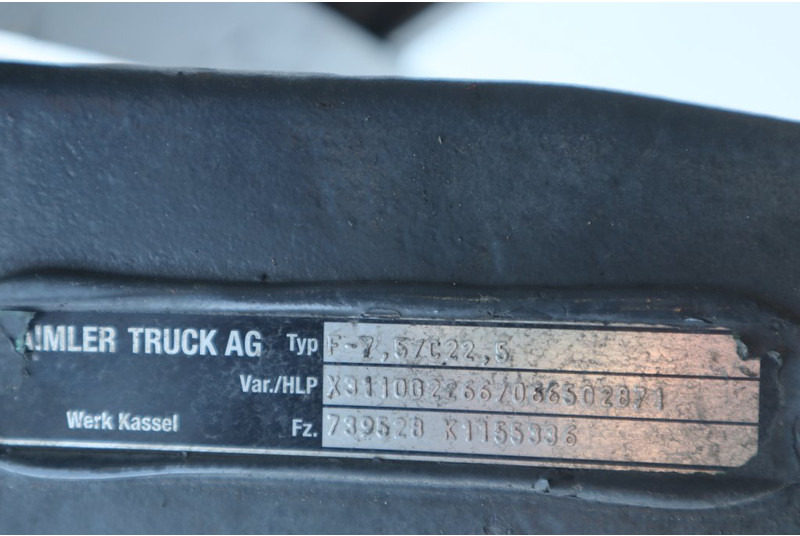 Mercedes-Benz F-7.5/C22.5 739528K115539 - 앞 차축 트럭 용 : 사진 3 Mercedes-Benz F-7.5/C22.5 739528K115539 - 앞 차축 트럭 용 : 사진 3