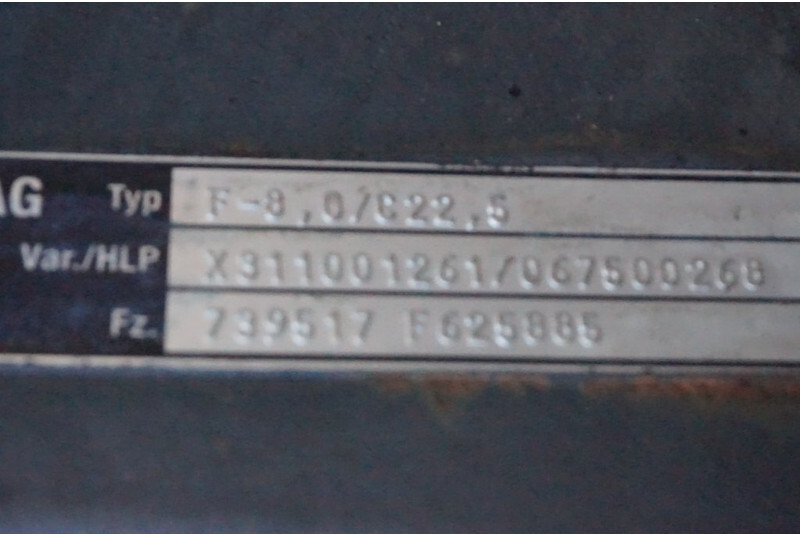 Mercedes-Benz F-8/C22.5 - 앞 차축 트럭 용 : 사진 2 Mercedes-Benz F-8/C22.5 - 앞 차축 트럭 용 : 사진 2