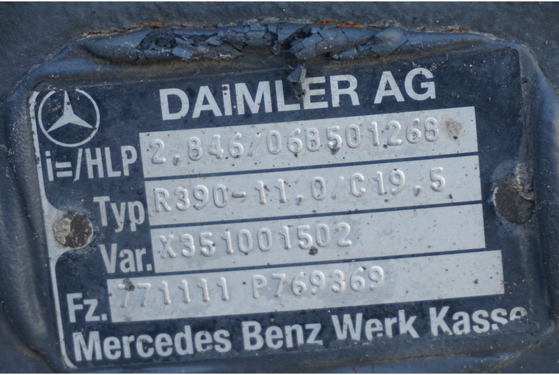 Mercedes-Benz R390-11/C-19.5 37/13 - 뒷 차축 트럭 용 : 사진 4 Mercedes-Benz R390-11/C-19.5 37/13 - 뒷 차축 트럭 용 : 사진 4