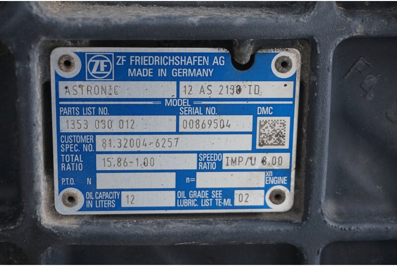 ZF 12AS2130DD TGS - 기어박스 트럭 용 : 사진 5 ZF 12AS2130DD TGS - 기어박스 트럭 용 : 사진 5