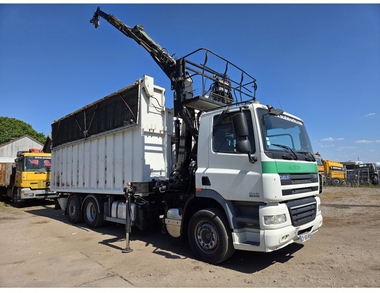 DAF CF85.410 6x2 steering axle lenk Tipper Crane HIAB J1320Z - 덤프트럭, 크레인 트럭 : 사진 5 DAF CF85.410 6x2 steering axle lenk Tipper Crane HIAB J1320Z - 덤프트럭, 크레인 트럭 : 사진 5