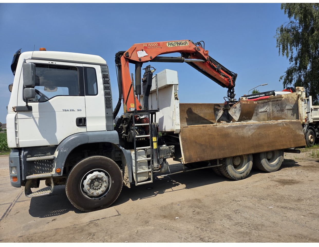 MAN TGA 26.350 6X4 BORDMATIC TIPPER CRANE PALFINGER PK15500 - 덤프트럭, 크레인 트럭 : 사진 5 MAN TGA 26.350 6X4 BORDMATIC TIPPER CRANE PALFINGER PK15500 - 덤프트럭, 크레인 트럭 : 사진 5