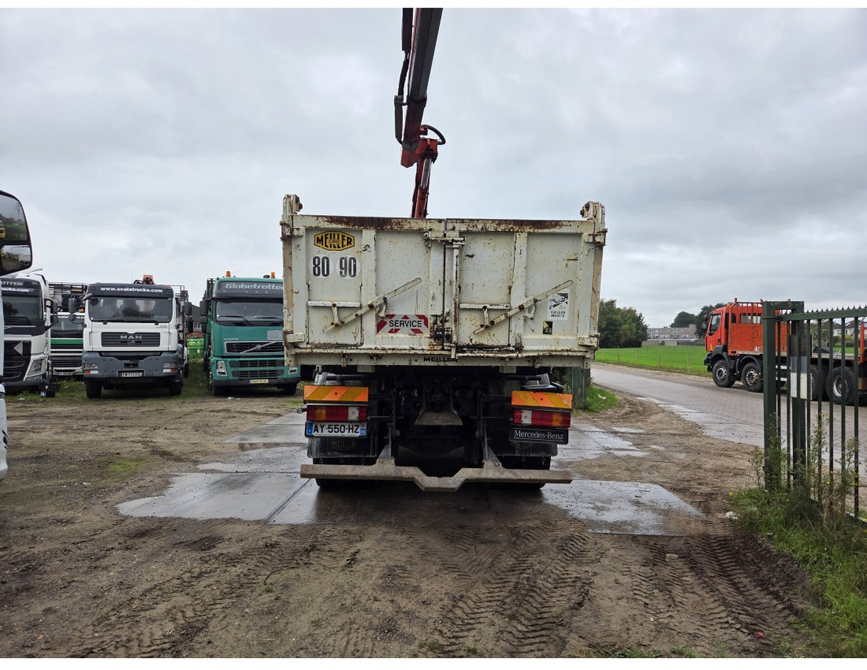 MERCEDESA CTROS 3341 6X4 TIPPER CRANE FASSI F105 - 덤프트럭, 크레인 트럭 : 사진 4 MERCEDESA CTROS 3341 6X4 TIPPER CRANE FASSI F105 - 덤프트럭, 크레인 트럭 : 사진 4