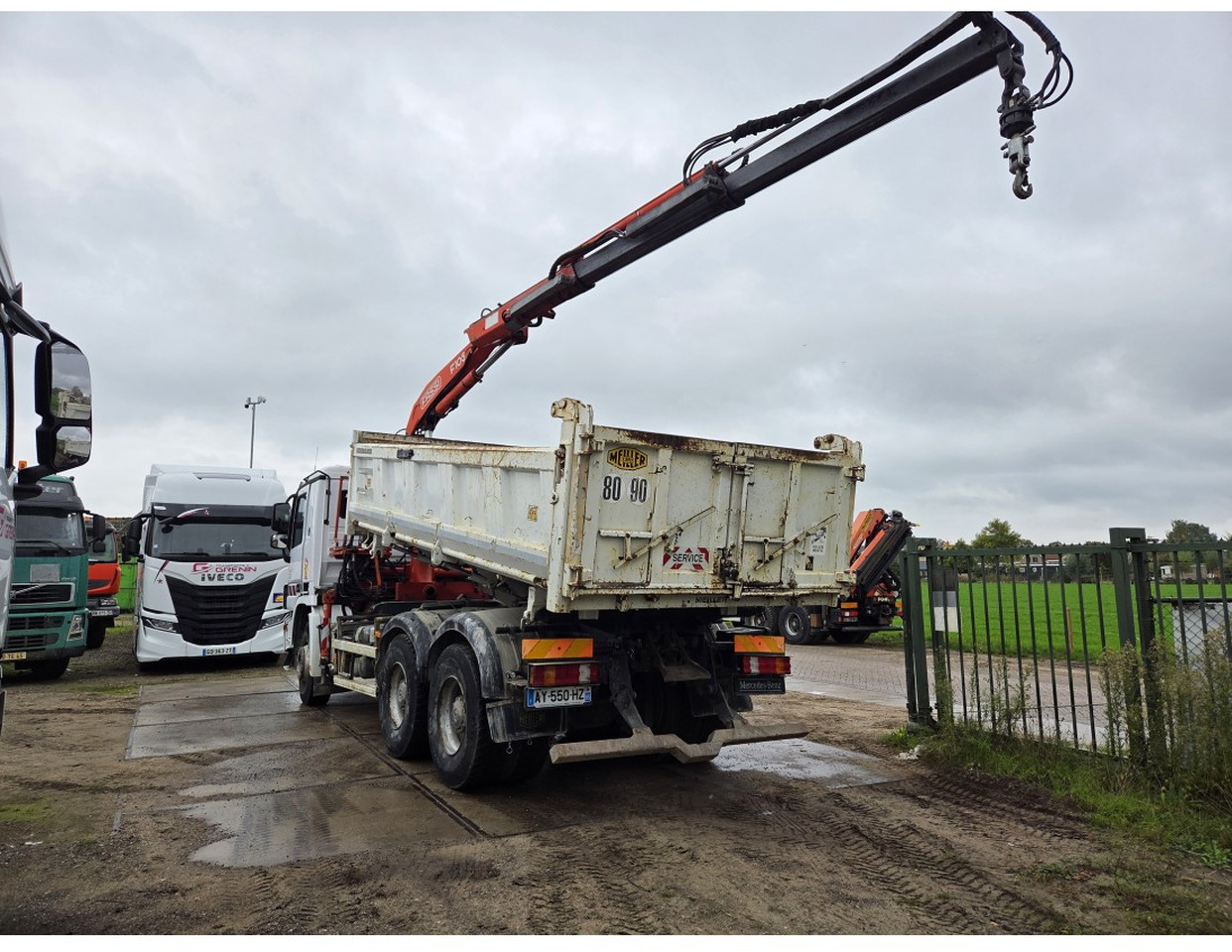 MERCEDESA CTROS 3341 6X4 TIPPER CRANE FASSI F105 - 덤프트럭, 크레인 트럭 : 사진 3 MERCEDESA CTROS 3341 6X4 TIPPER CRANE FASSI F105 - 덤프트럭, 크레인 트럭 : 사진 3