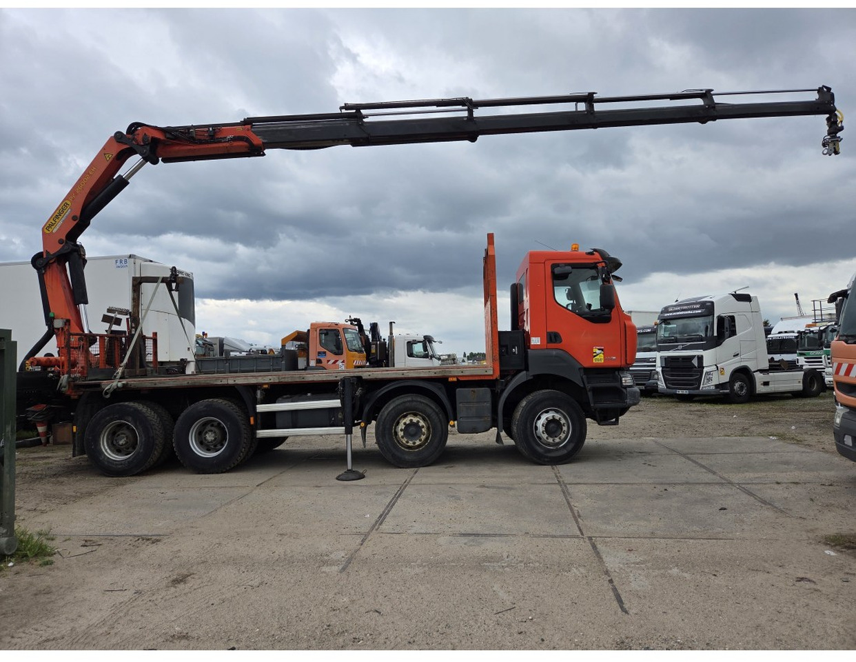 Renault Kerax 430 8X4 Flatbed Crane Palfinger PK26002EH 26 ton 5 Extensions *Retarder - 드롭사이드/ 플랫베드 트럭, 크레인 트럭 : 사진 4 Renault Kerax 430 8X4 Flatbed Crane Palfinger PK26002EH 26 ton 5 Extensions *Retarder - 드롭사이드/ 플랫베드 트럭, 크레인 트럭 : 사진 4