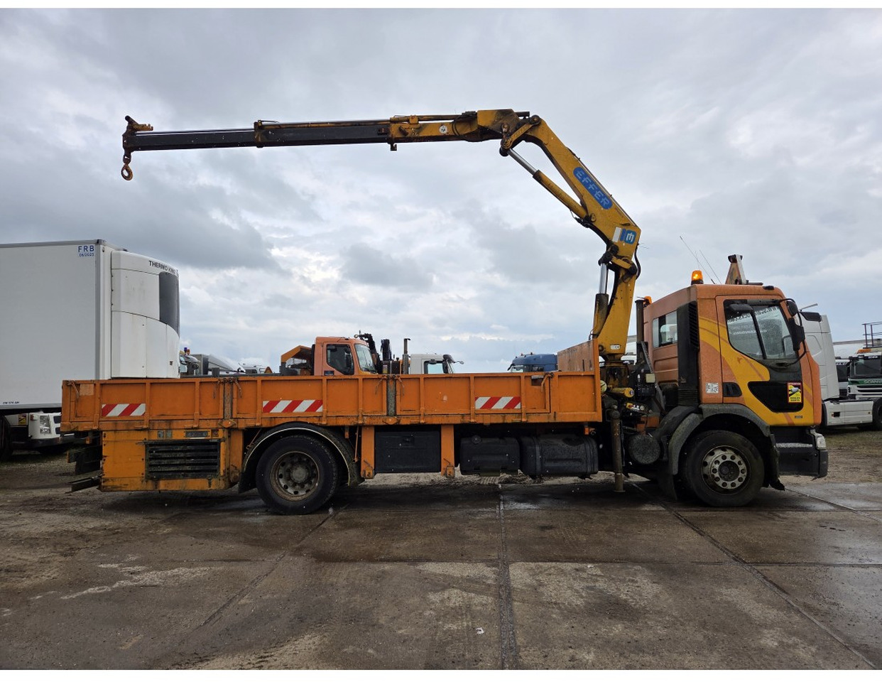 Renault Premium 300 MECHANICAL PUMP OPEN BOX COMPRESSOR CRANE EFFER 140/2S - 드롭사이드/ 플랫베드 트럭, 크레인 트럭 : 사진 4 Renault Premium 300 MECHANICAL PUMP OPEN BOX COMPRESSOR CRANE EFFER 140/2S - 드롭사이드/ 플랫베드 트럭, 크레인 트럭 : 사진 4