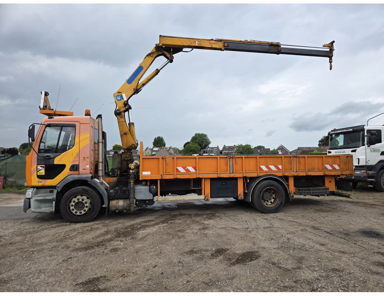Renault Premium 300 MECHANICAL PUMP OPEN BOX COMPRESSOR CRANE EFFER 140/2S - 드롭사이드/ 플랫베드 트럭, 크레인 트럭 : 사진 3 Renault Premium 300 MECHANICAL PUMP OPEN BOX COMPRESSOR CRANE EFFER 140/2S - 드롭사이드/ 플랫베드 트럭, 크레인 트럭 : 사진 3