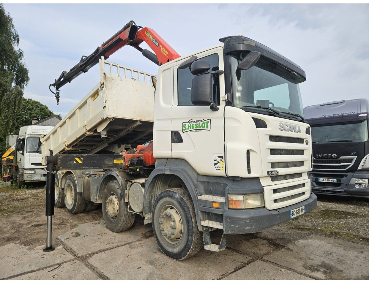 Scania R420 8x4 Tipper Crane Palfinger 23500 - 덤프트럭, 크레인 트럭 : 사진 3 Scania R420 8x4 Tipper Crane Palfinger 23500 - 덤프트럭, 크레인 트럭 : 사진 3