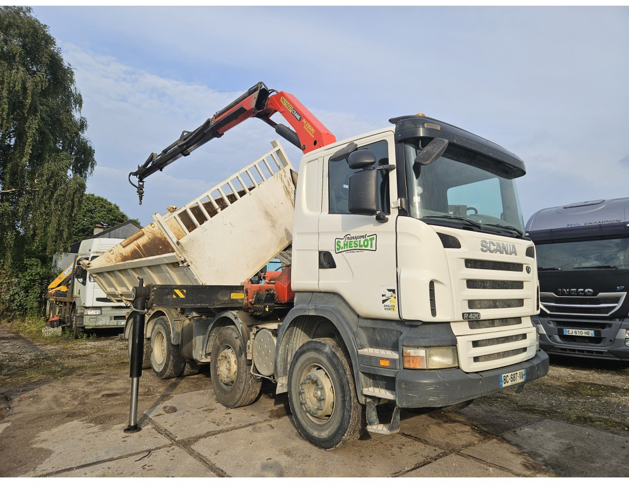 Scania R420 8x4 Tipper Crane Palfinger 23500 - 덤프트럭, 크레인 트럭 : 사진 5 Scania R420 8x4 Tipper Crane Palfinger 23500 - 덤프트럭, 크레인 트럭 : 사진 5