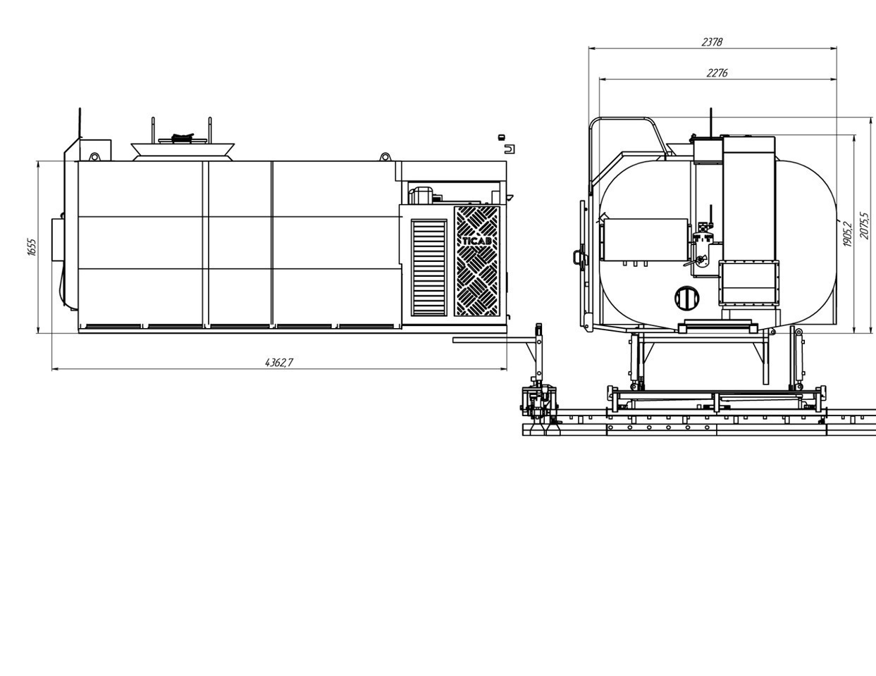 리스 TICAB Asphalt Distributor, 8000 L, Аutonomous Asphalt Sprayer, Manufacturer TICAB Asphalt Distributor, 8000 L, Аutonomous Asphalt Sprayer, Manufacturer : 사진 7