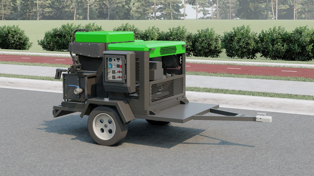 TICAB Crack sealing machine , 120 l, Asphalt crack filler, Manufacturer - 아스팔트 포장기 : 사진 1 TICAB Crack sealing machine , 120 l, Asphalt crack filler, Manufacturer - 아스팔트 포장기 : 사진 1