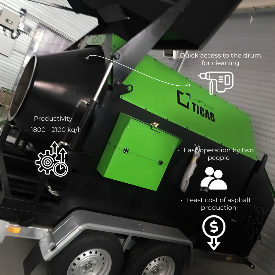 신규 아스팔트 플랜트 TICAB New Mini-asphalt plant, Asphalt Recycler, Manufacturer, 2.0 t per hour : 사진 8