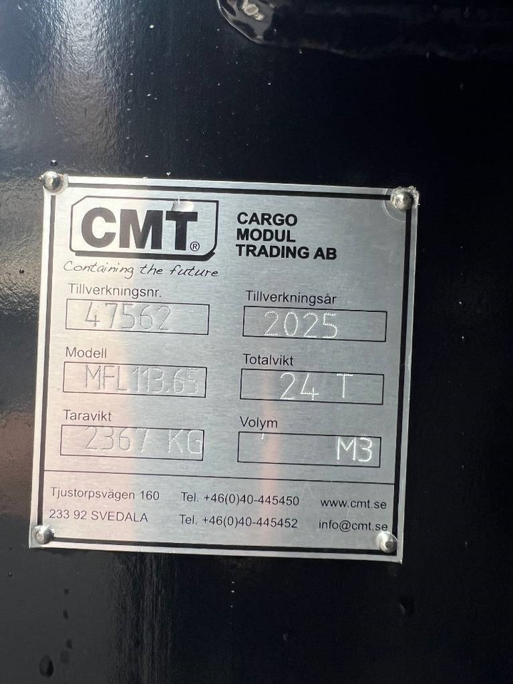 CMT Maskinflak med fast ramp - 롤오프 컨테이너 : 사진 3 CMT Maskinflak med fast ramp - 롤오프 컨테이너 : 사진 3