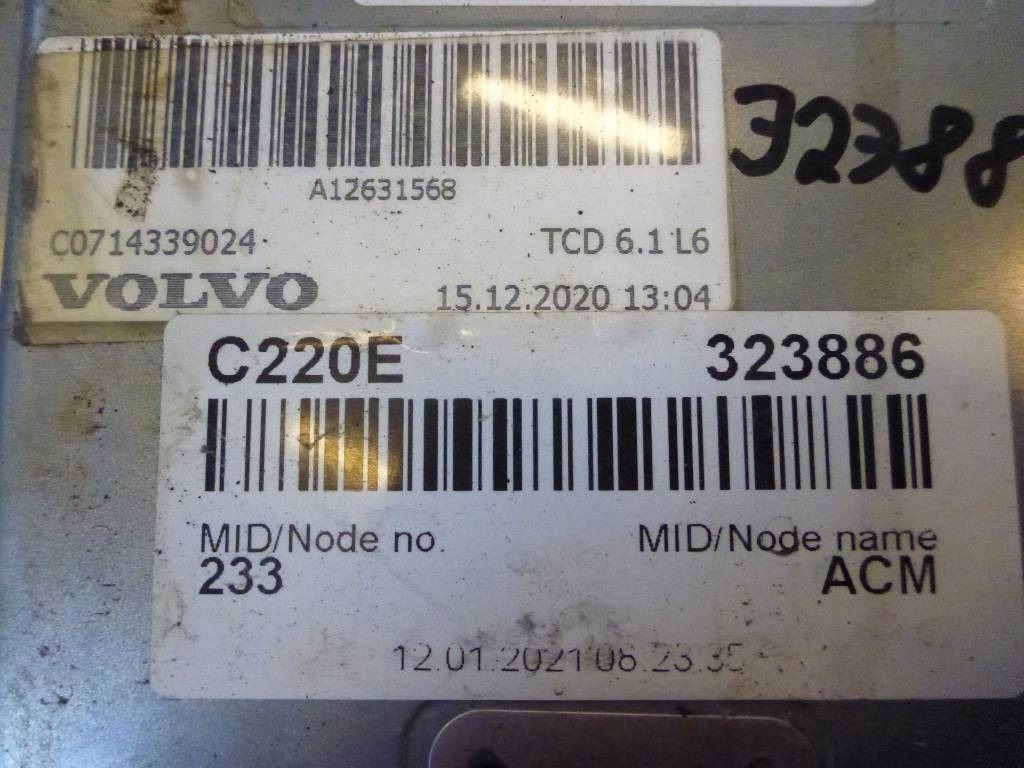 Volvo L 220 E, Motorstyrenhet, 60100015 - 전기 설비 건설기계 용 : 사진 3 Volvo L 220 E, Motorstyrenhet, 60100015 - 전기 설비 건설기계 용 : 사진 3