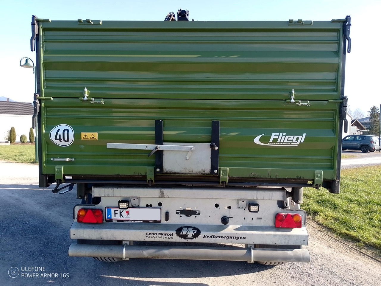 Fliegl TDK160, Agraranhänger, Fassi F110, EU Papiere - 덤프 트레일러 : 사진 5 Fliegl TDK160, Agraranhänger, Fassi F110, EU Papiere - 덤프 트레일러 : 사진 5