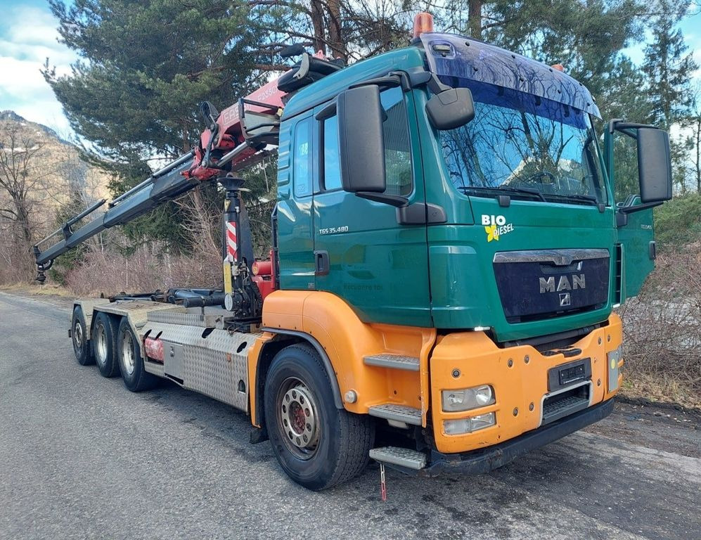 MAN TGS 35.480 8x4, E5, Fassi F235CXP Kran+Abroll - 크레인 트럭, 후크 리프트 트럭 : 사진 1 MAN TGS 35.480 8x4, E5, Fassi F235CXP Kran+Abroll - 크레인 트럭, 후크 리프트 트럭 : 사진 1