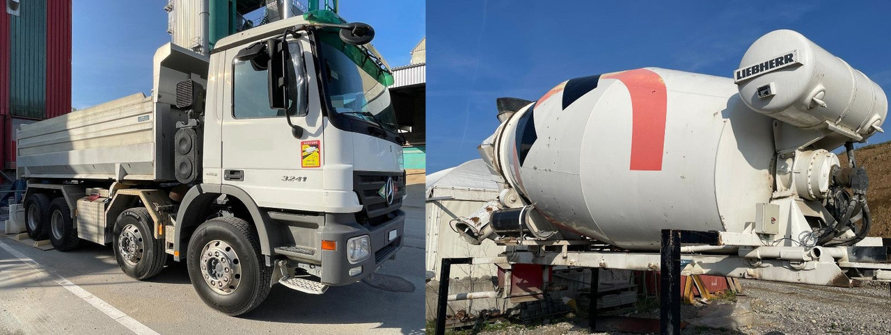 Mercedes-Benz Actros 3241 8x4,E5,Wechselsystem Mischer/Kipper - 콘크리트 믹서 트럭 : 사진 1 Mercedes-Benz Actros 3241 8x4,E5,Wechselsystem Mischer/Kipper - 콘크리트 믹서 트럭 : 사진 1