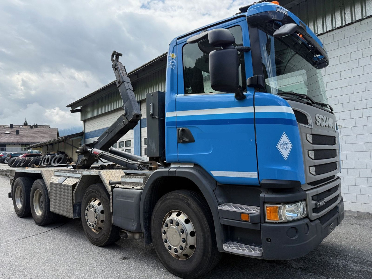Scania G490 CB 8x4, E6, Retarder, Hiab Multilift 21ton - 후크 리프트 트럭 : 사진 2 Scania G490 CB 8x4, E6, Retarder, Hiab Multilift 21ton - 후크 리프트 트럭 : 사진 2