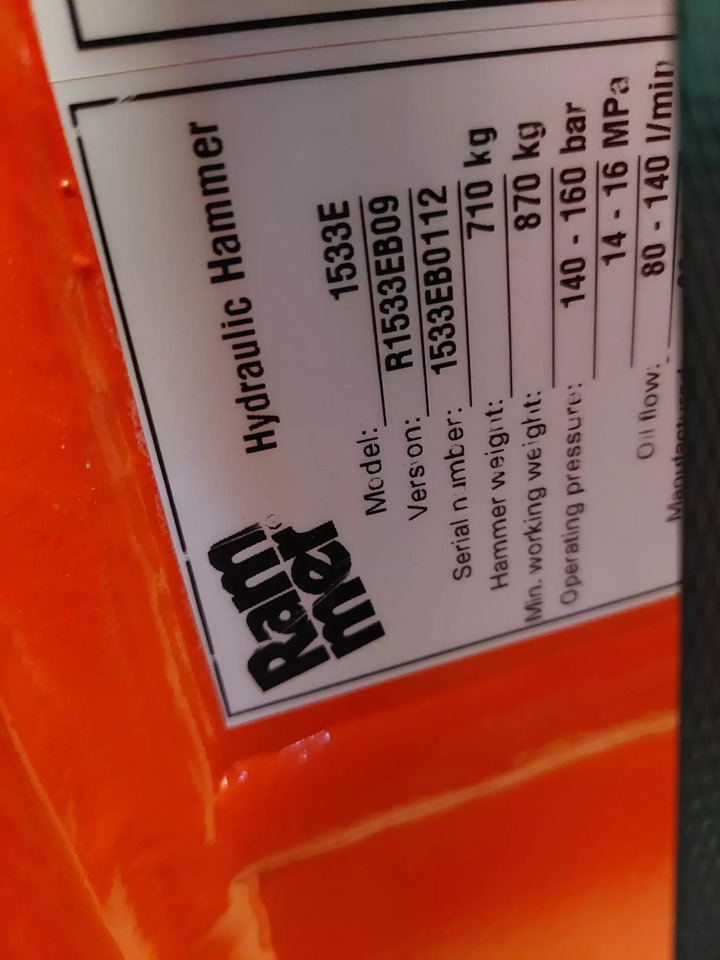 2023 Rammer 1533E - 유압 해머 : 사진 3 2023 Rammer 1533E - 유압 해머 : 사진 3